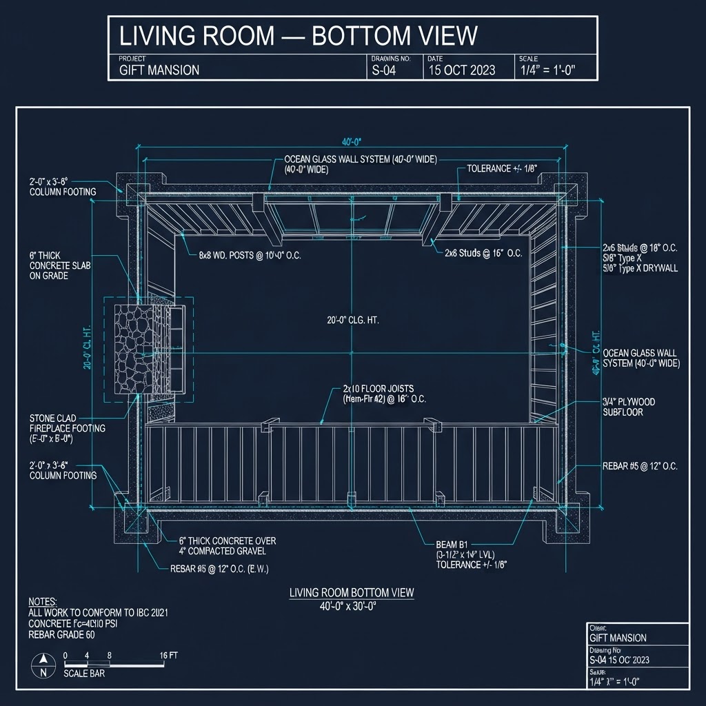 Living Room — Bottom View