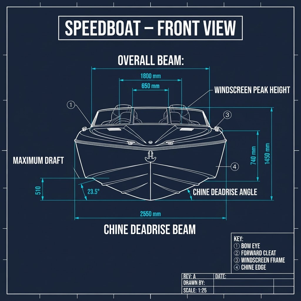 Speedboat — Front View