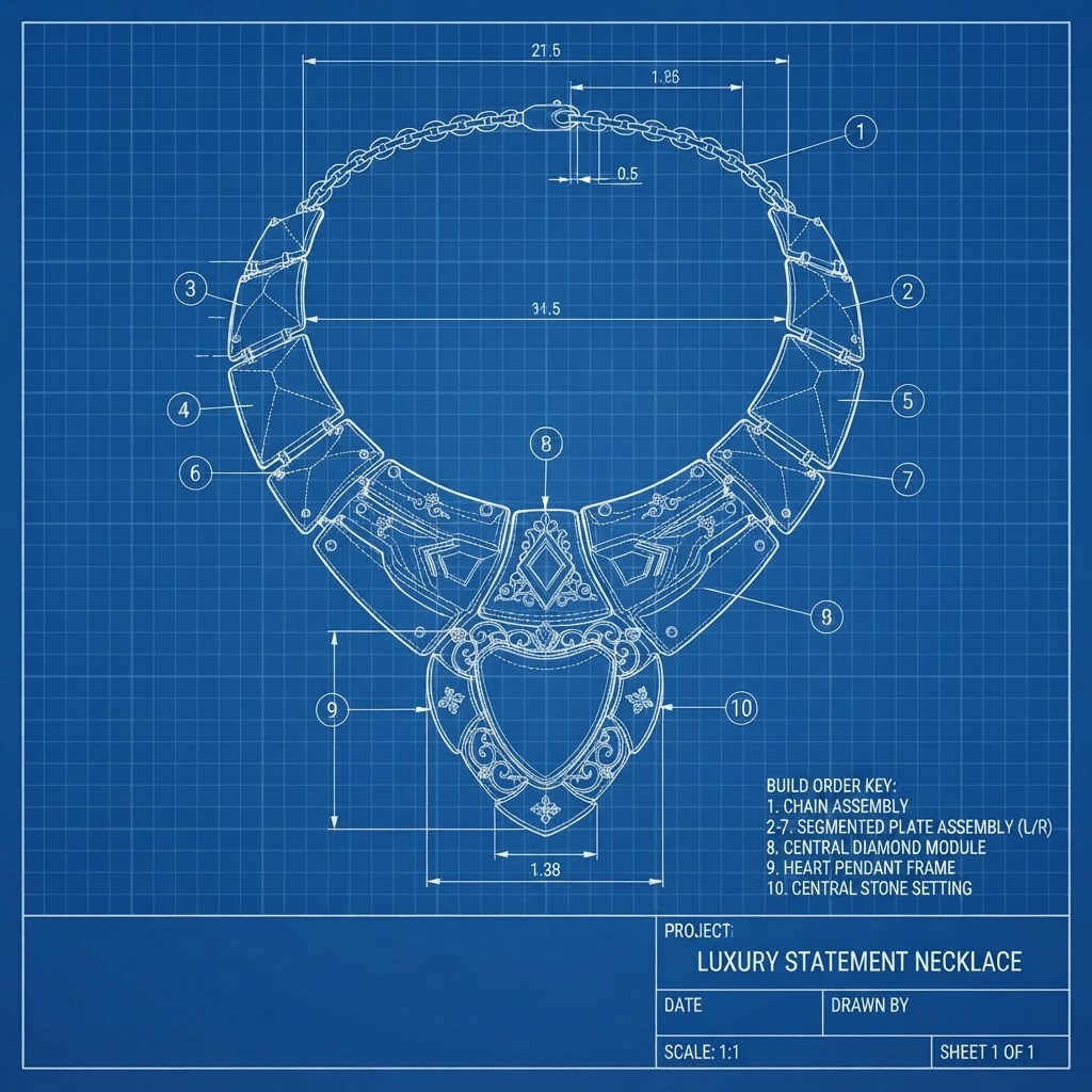 Statement Necklace — Front View