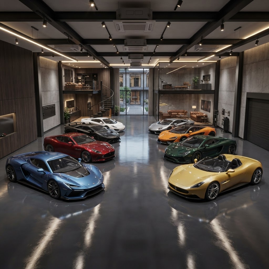 8-Car Garage — Design