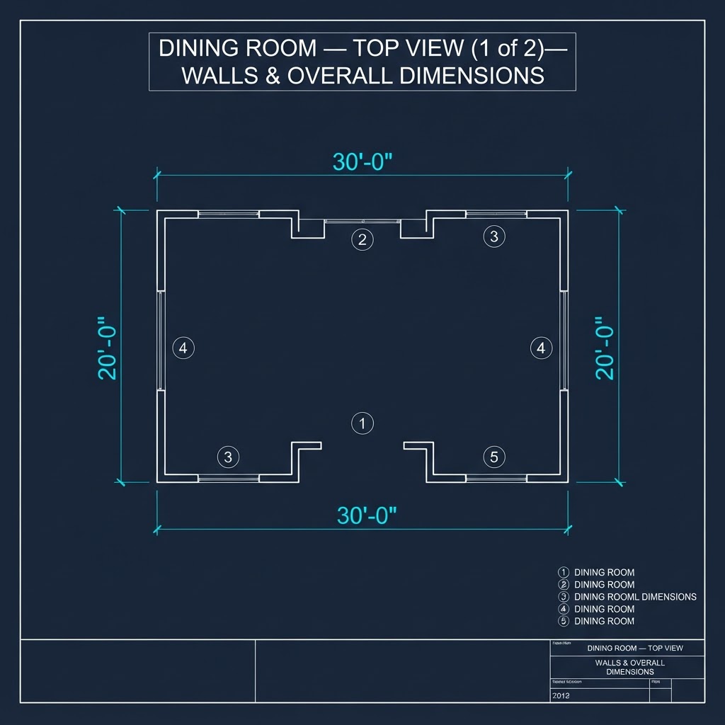 Dining Room — Top View (1 of 2)