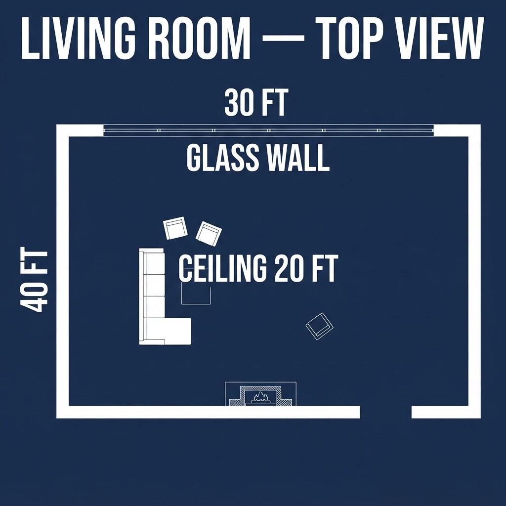 Living Room — Blueprint
