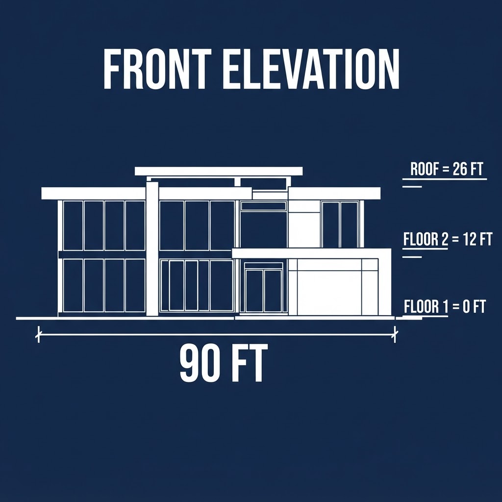 Front Elevation — South