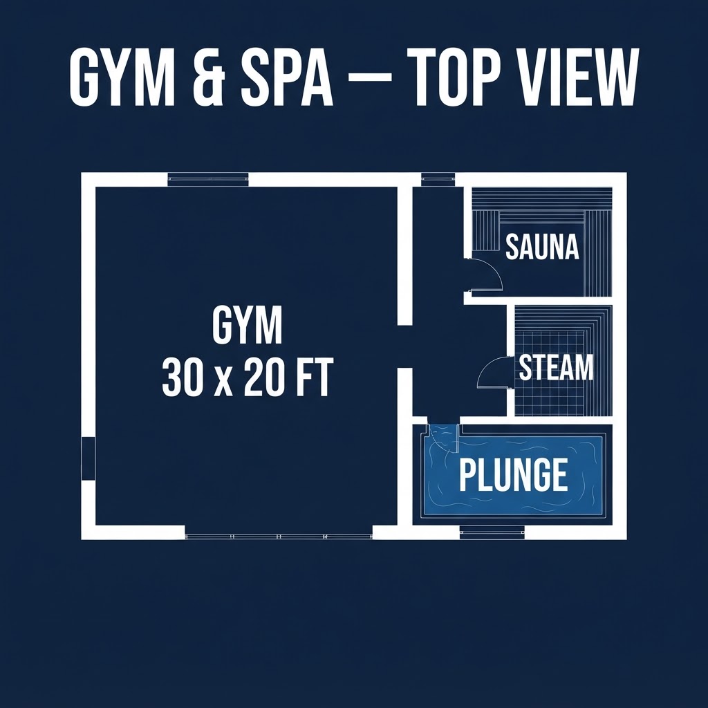 Gym & Spa — Blueprint