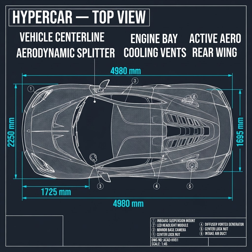 Hypercar — Top View