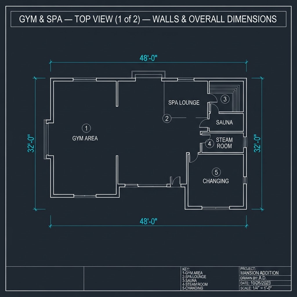 Gym & Spa — Top View (1 of 2)