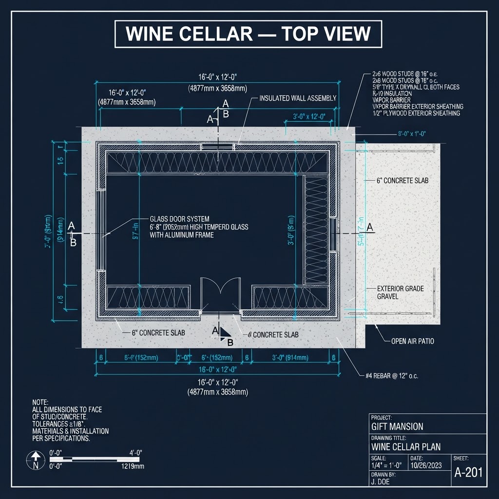Wine Cellar — Top View