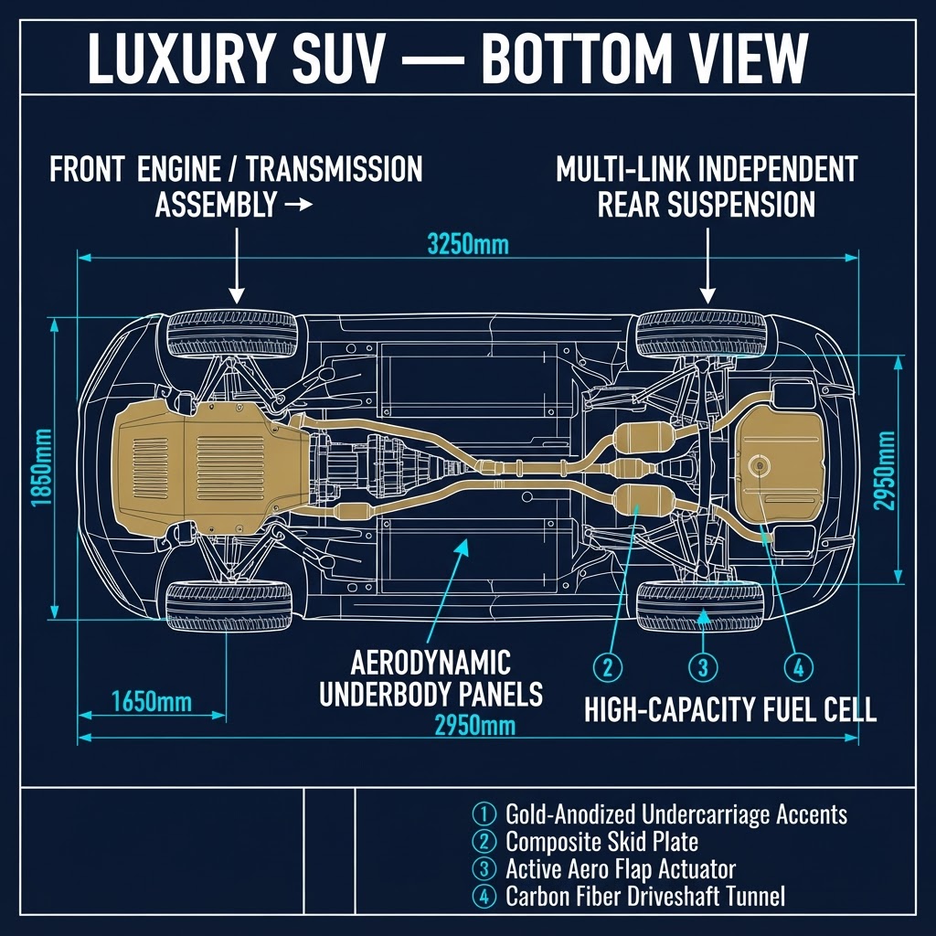 Luxury SUV — Bottom View