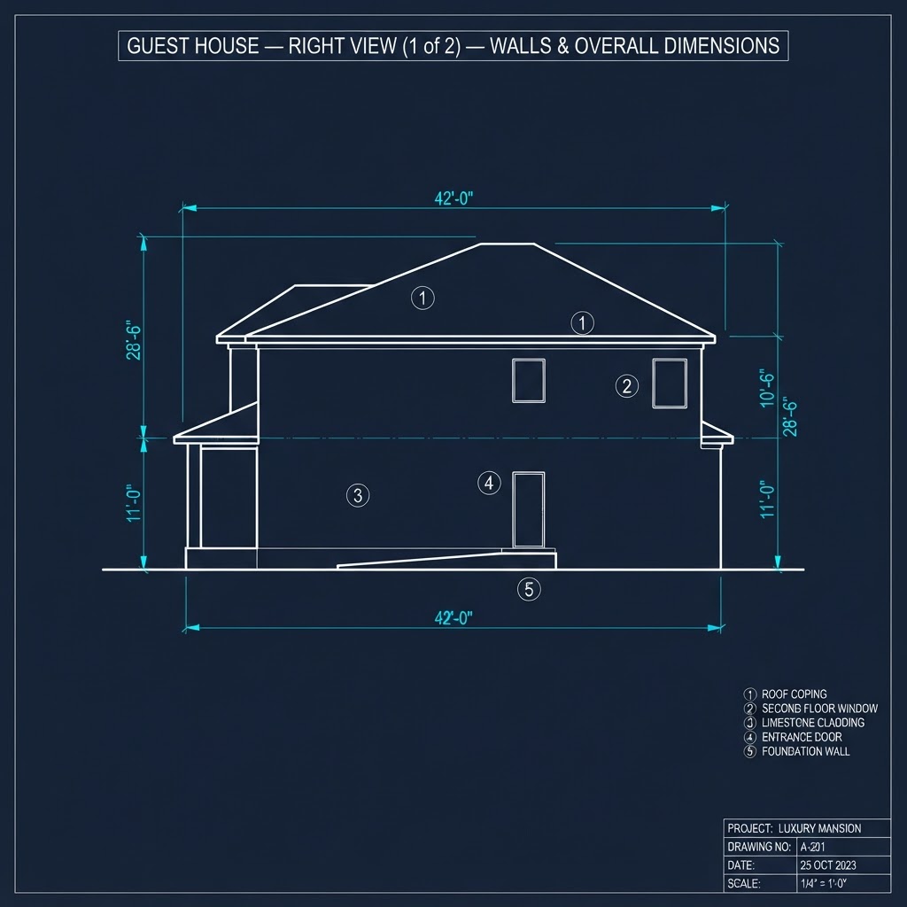 Guest House — Right Side View (1 of 2)