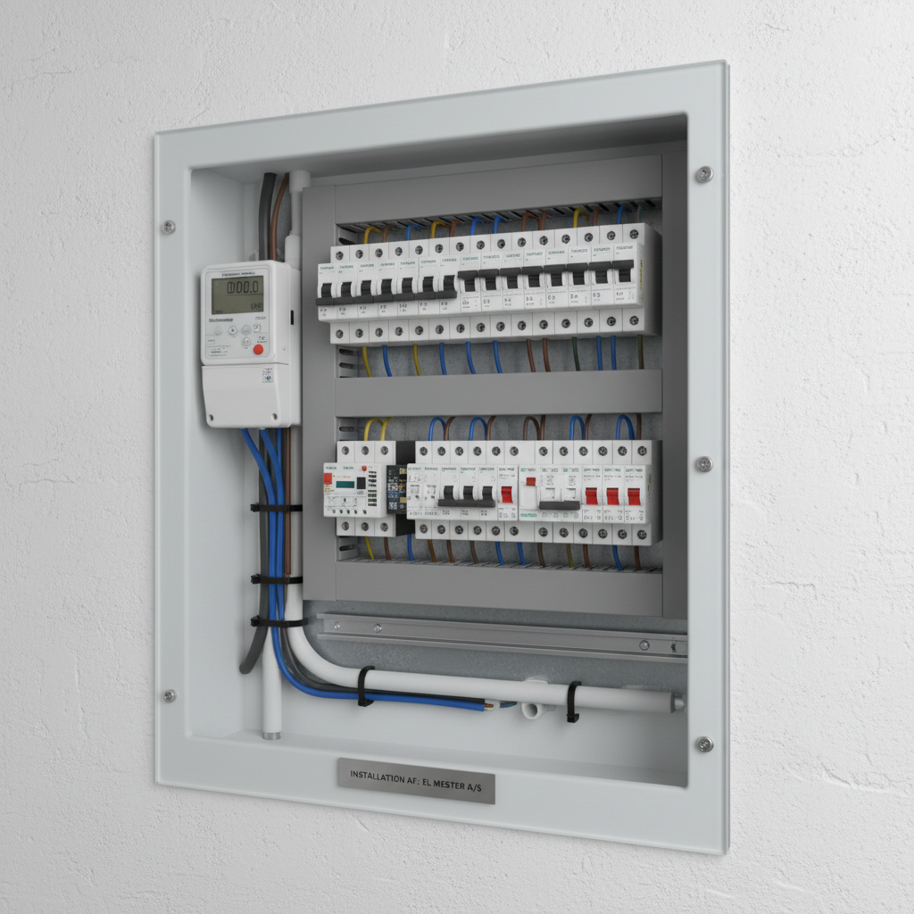Autoriseret elinstallatør i arbejde – professionel installation