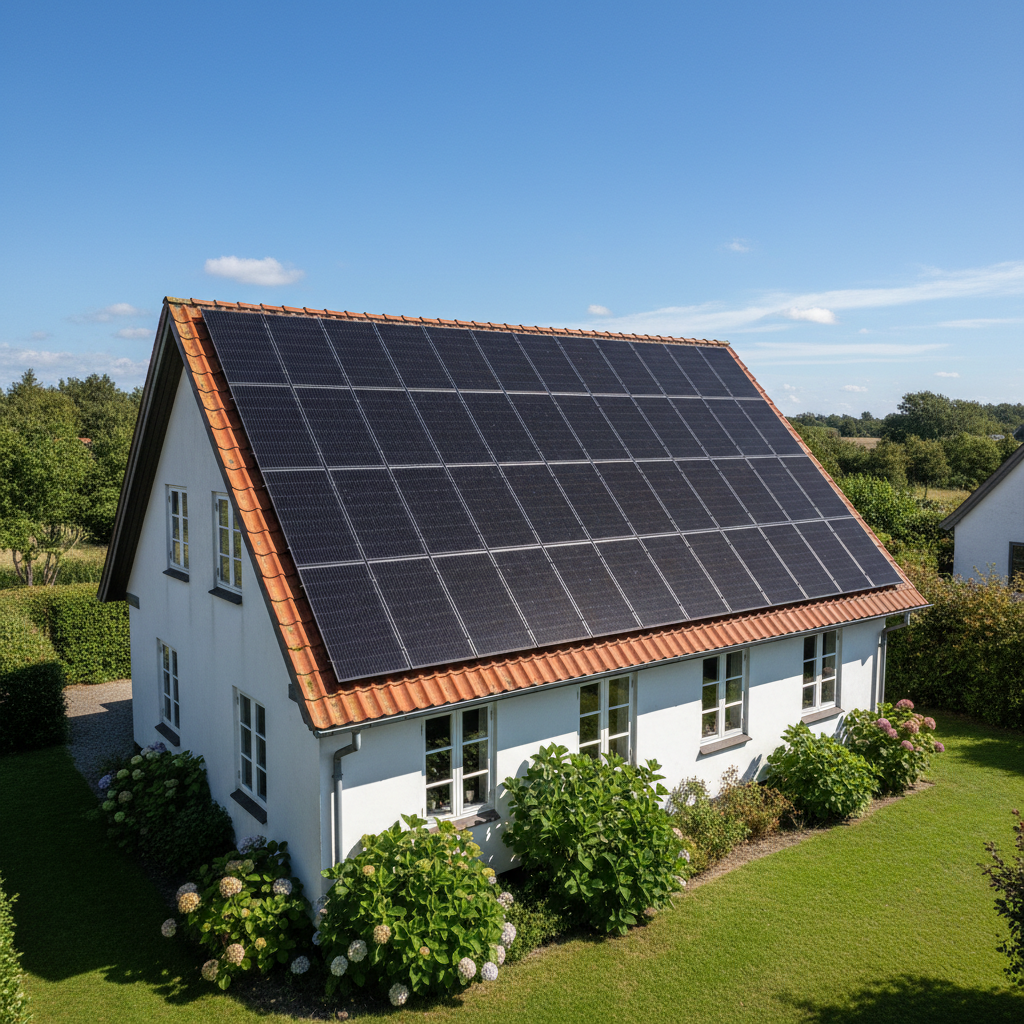 Solceller på dansk hustak – energioptimering med solceller og batteri