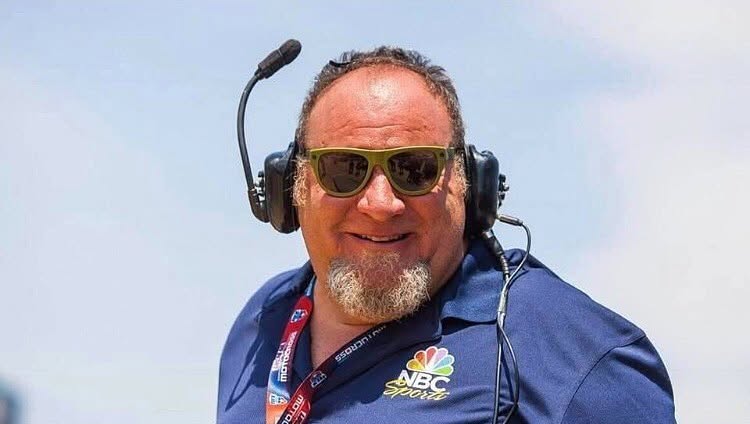 NBC Sports broadcaster at a BRL race event