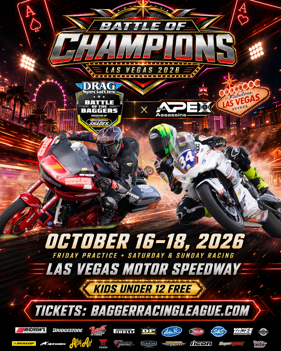 Apex Assassins Battle of Champions 2026 — Las Vegas Motor Speedway, October 16–18, 2026