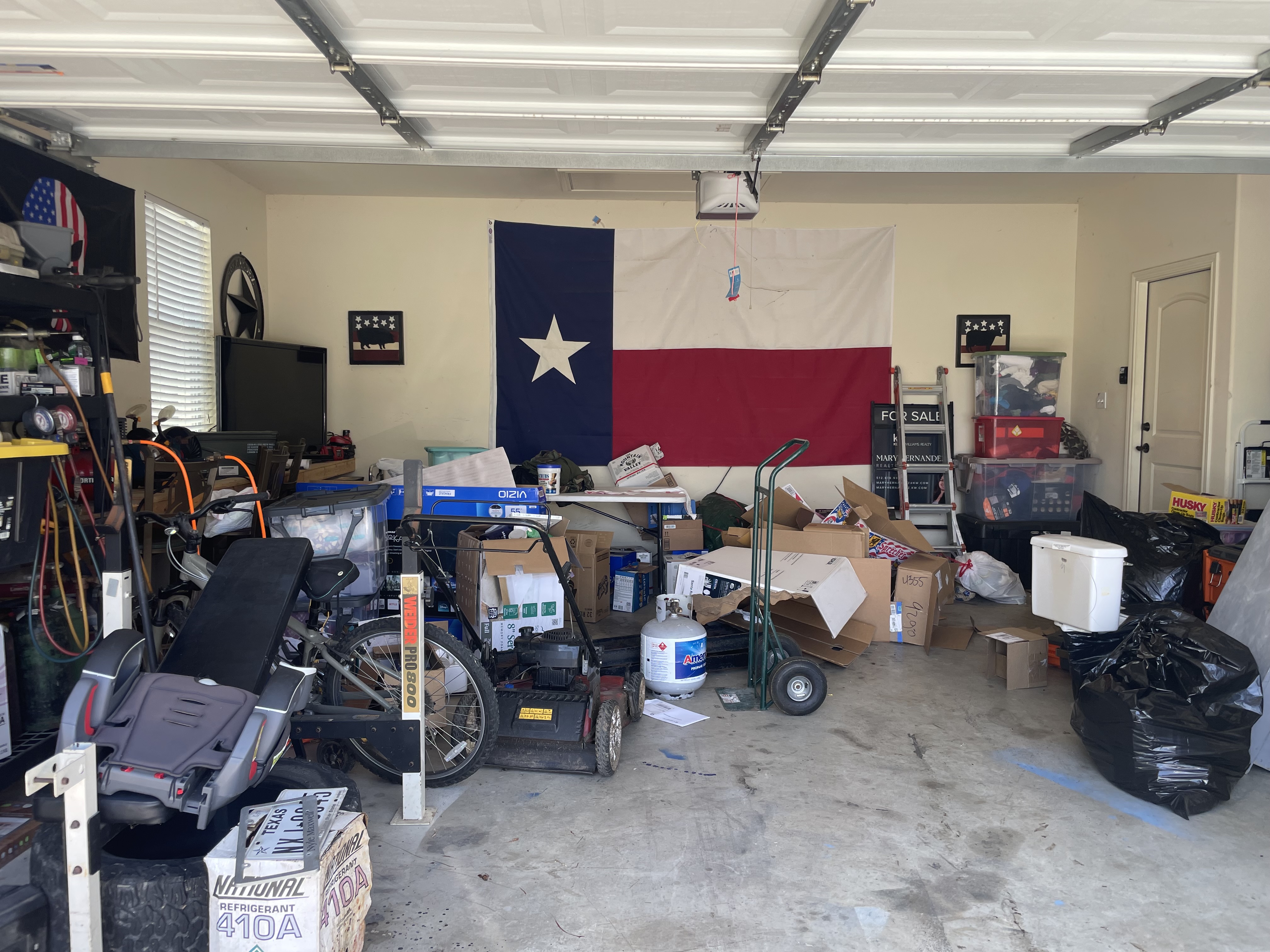 Garage Cleanout & Organization before