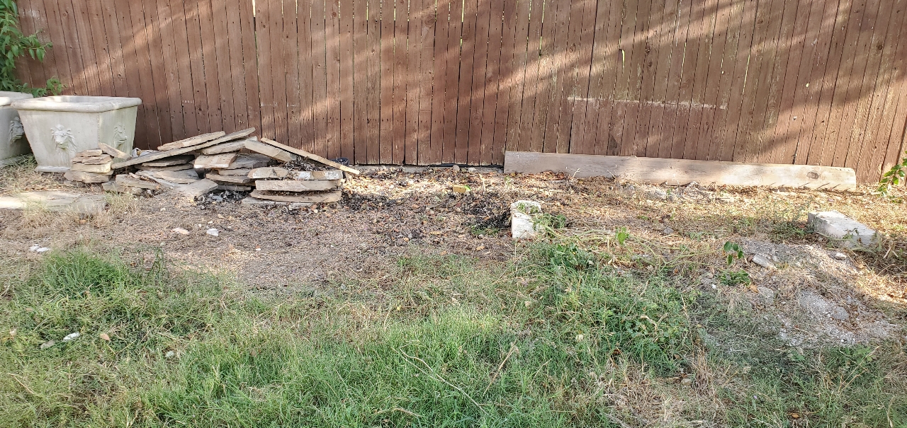 Backyard Construction Debris Haul Away