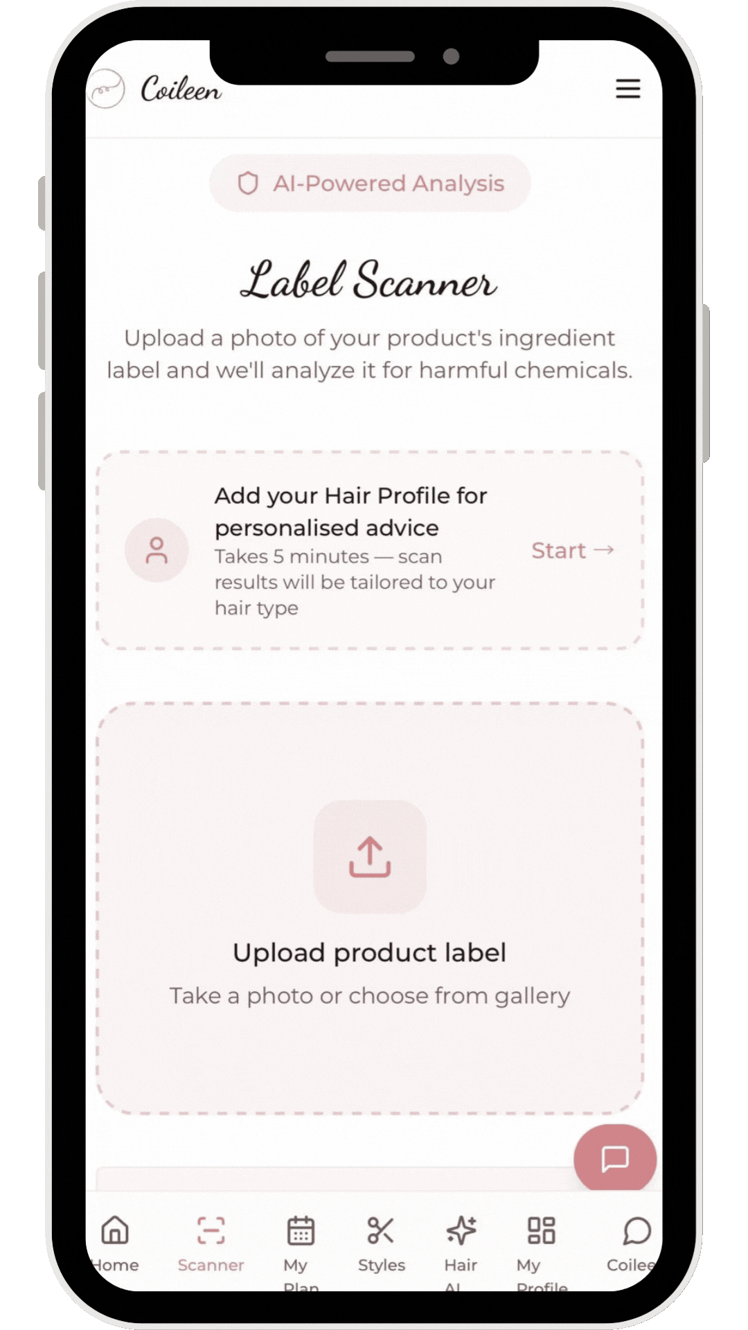 Label Scanner demo