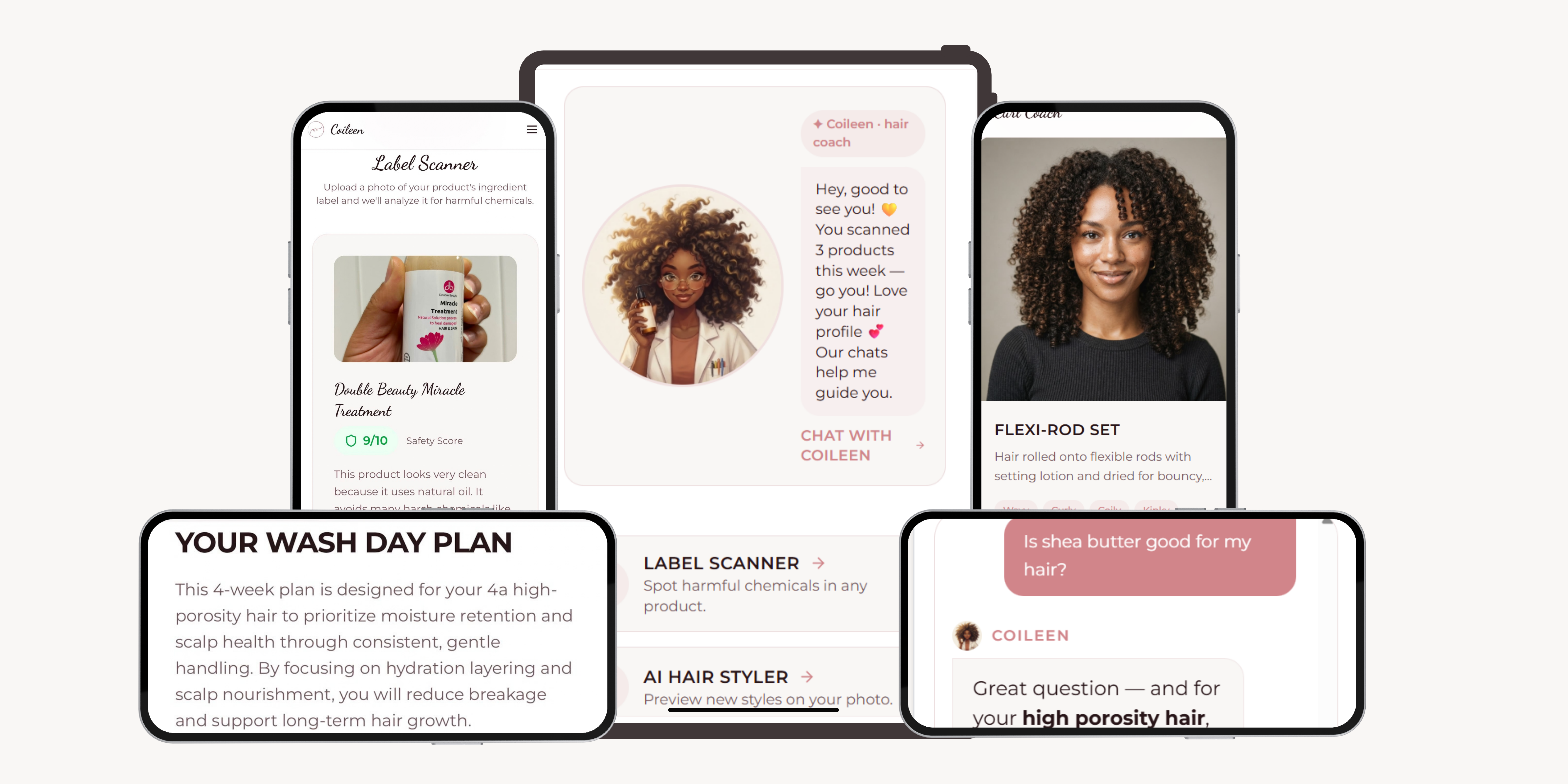 Coileen app preview banner