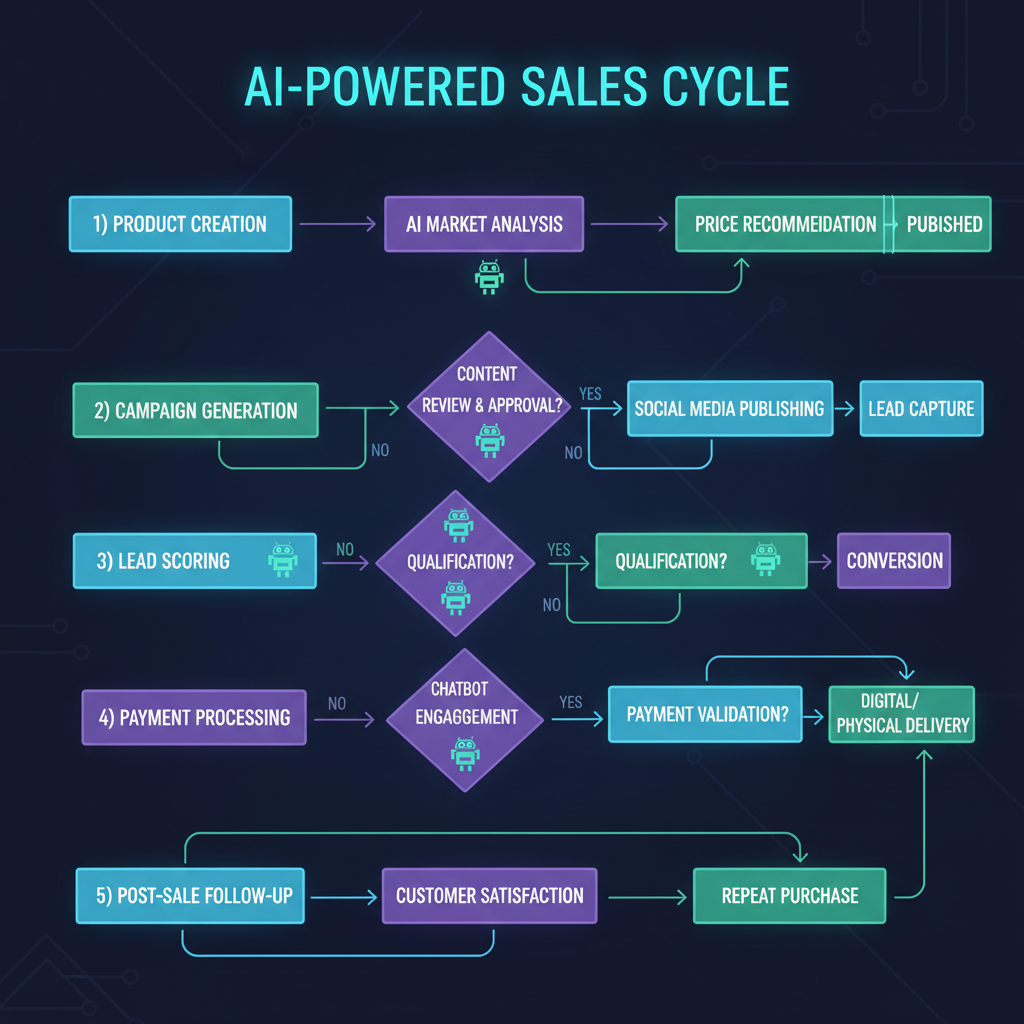 Diagrama de flujo de ventas