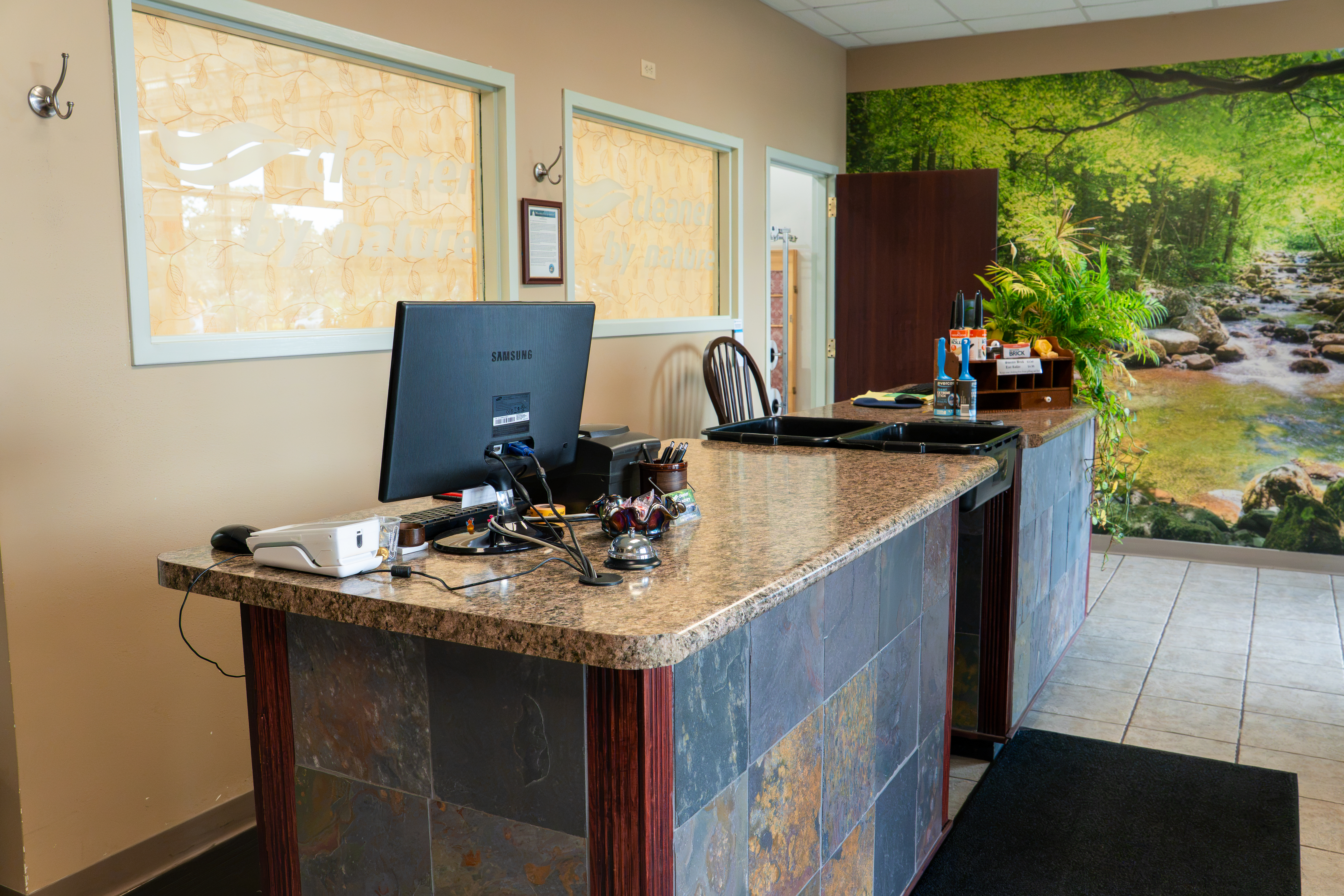 Cleaner by Nature front desk