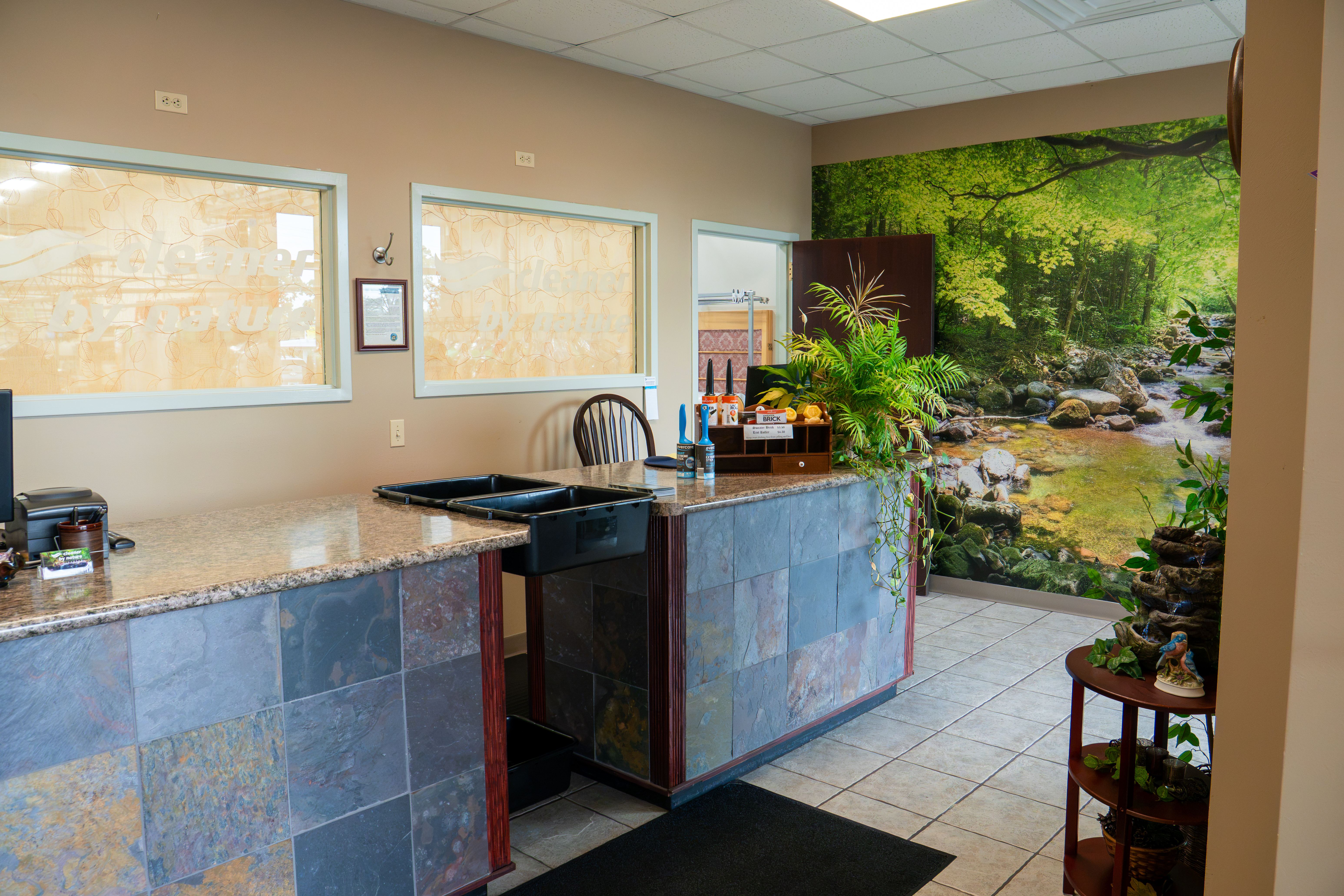 Cleaner by Nature front desk — friendly service