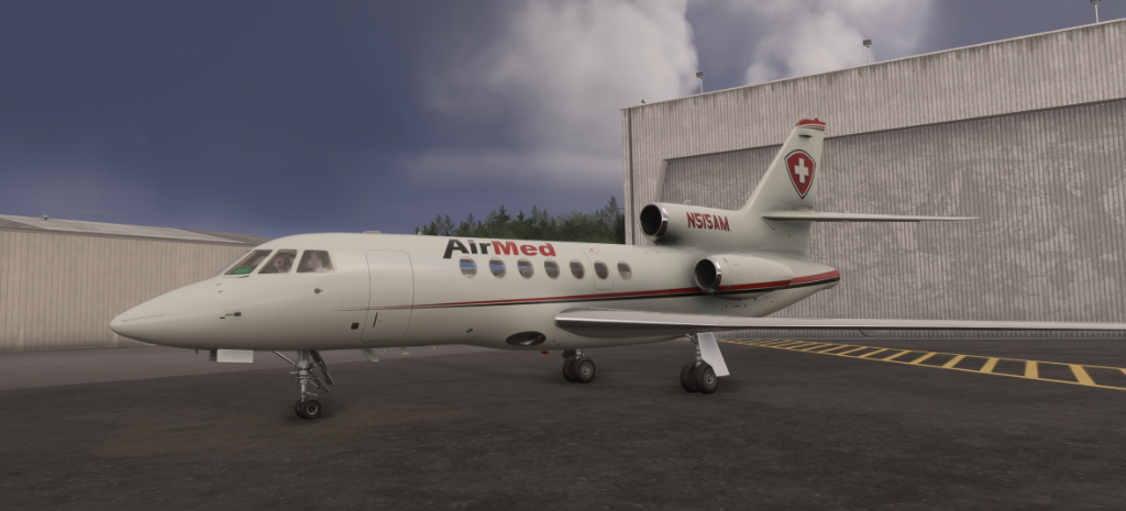 Dassault Falcon 50 medical charter aircraft