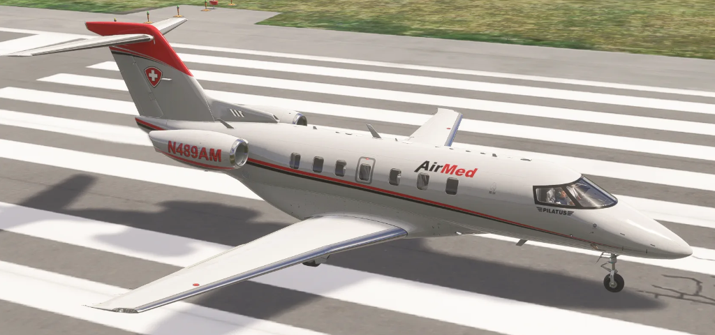 Pilatus PC-24 medical charter aircraft