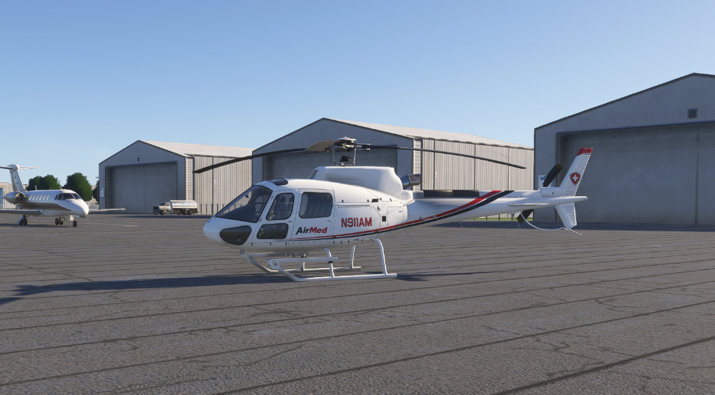 Airbus H125 medical charter aircraft