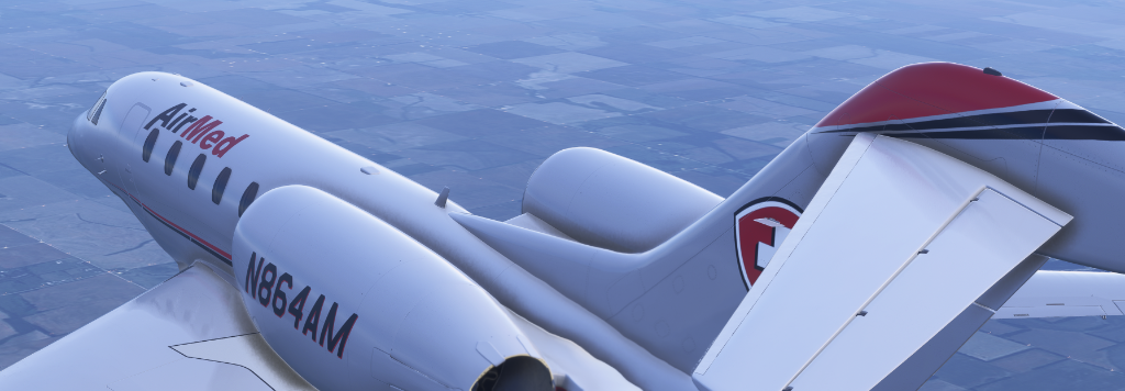 AirMed aircraft in flight