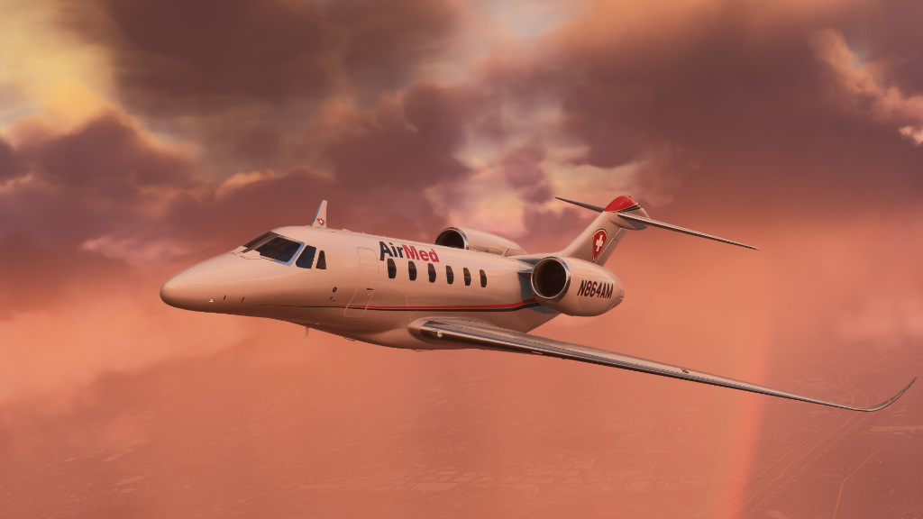 Medical charter aircraft