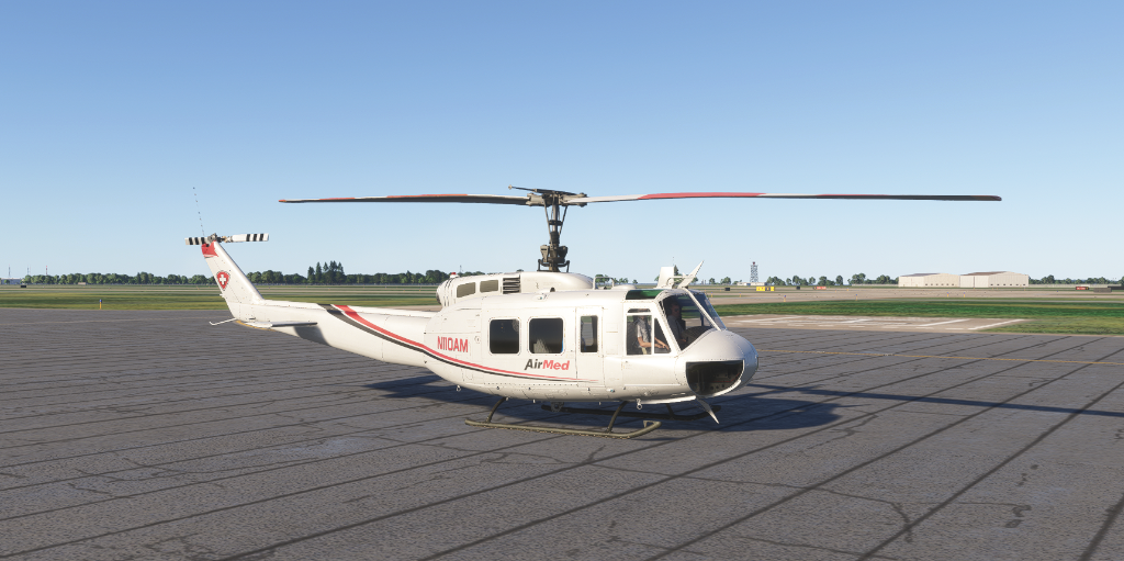 Bell UH-1 Huey medical charter aircraft