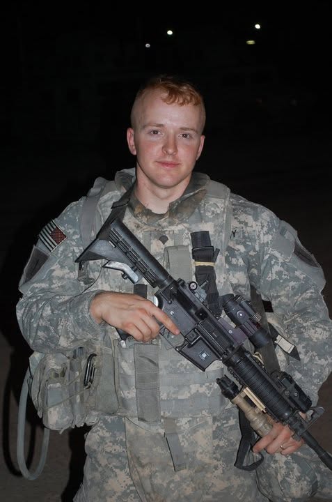 David in Iraq in uniform