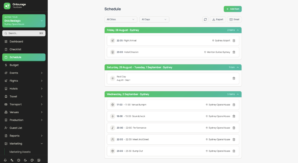 Itinerary Builder