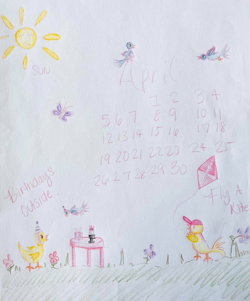 April — Birthdays Outside & Fly a Kite