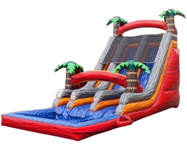 Red Blue Water Slide