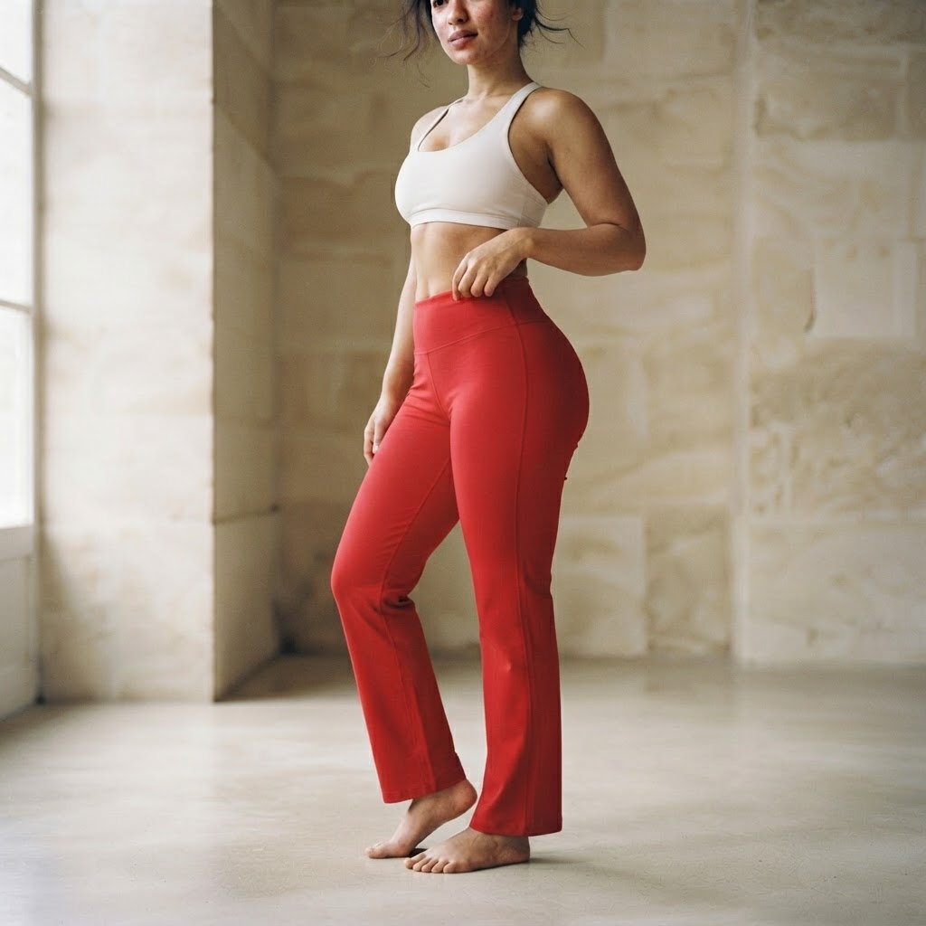 Flow Pants in Vivid Red