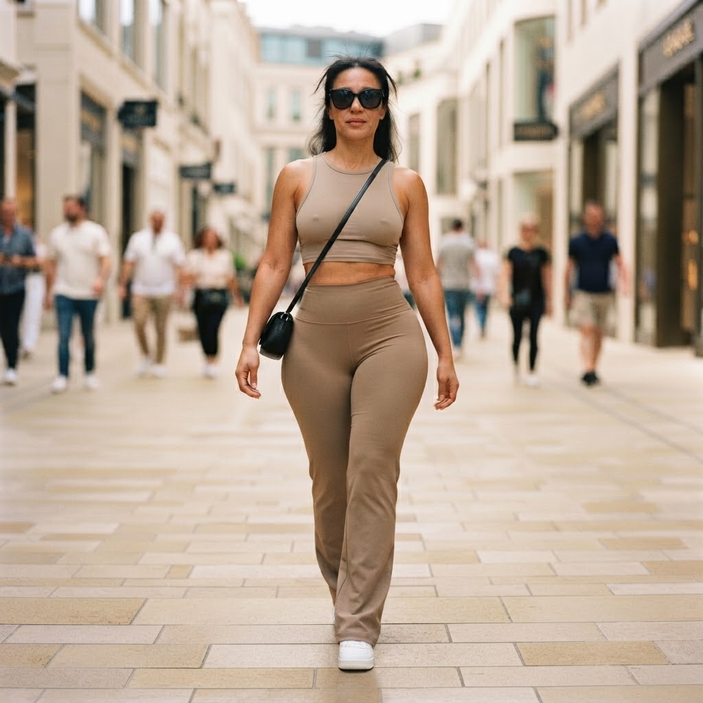 Flow Pants in Sand Beige