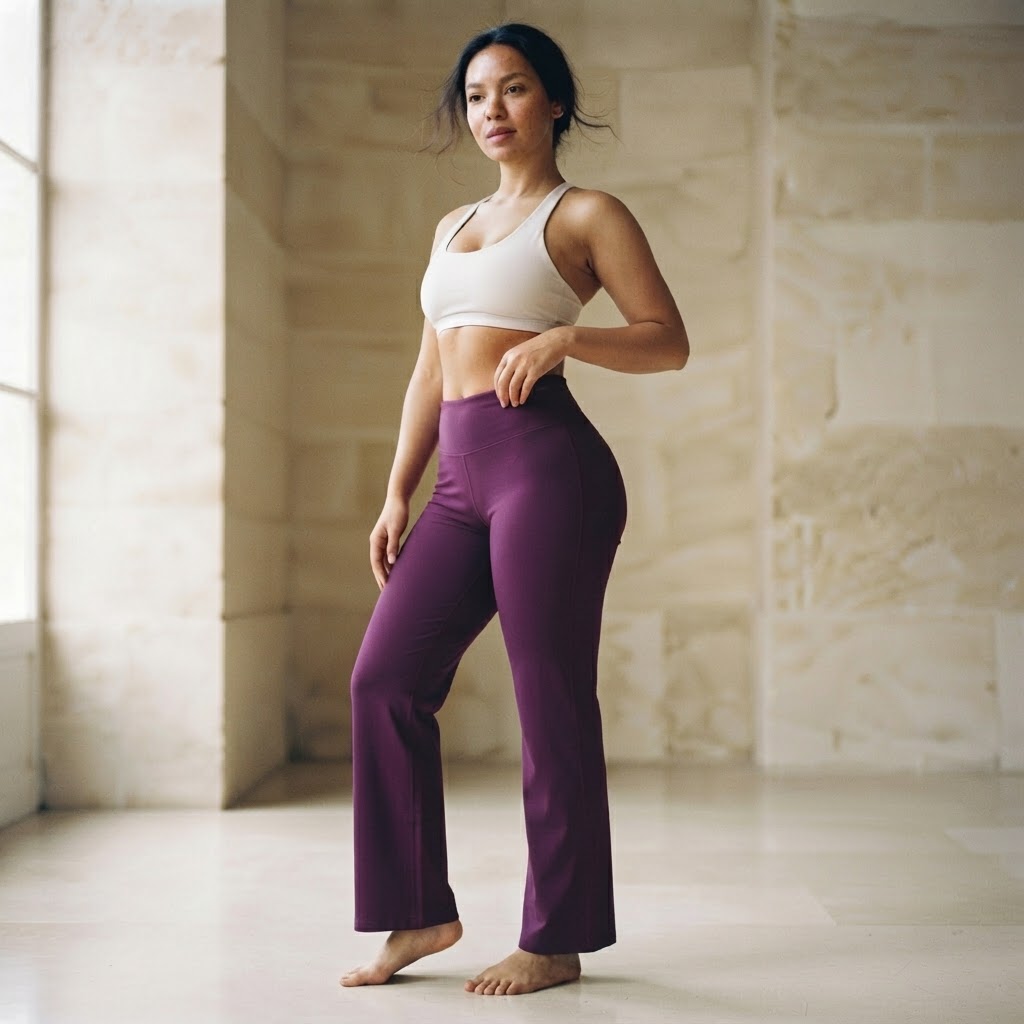 Flow Pants in Deep Plum