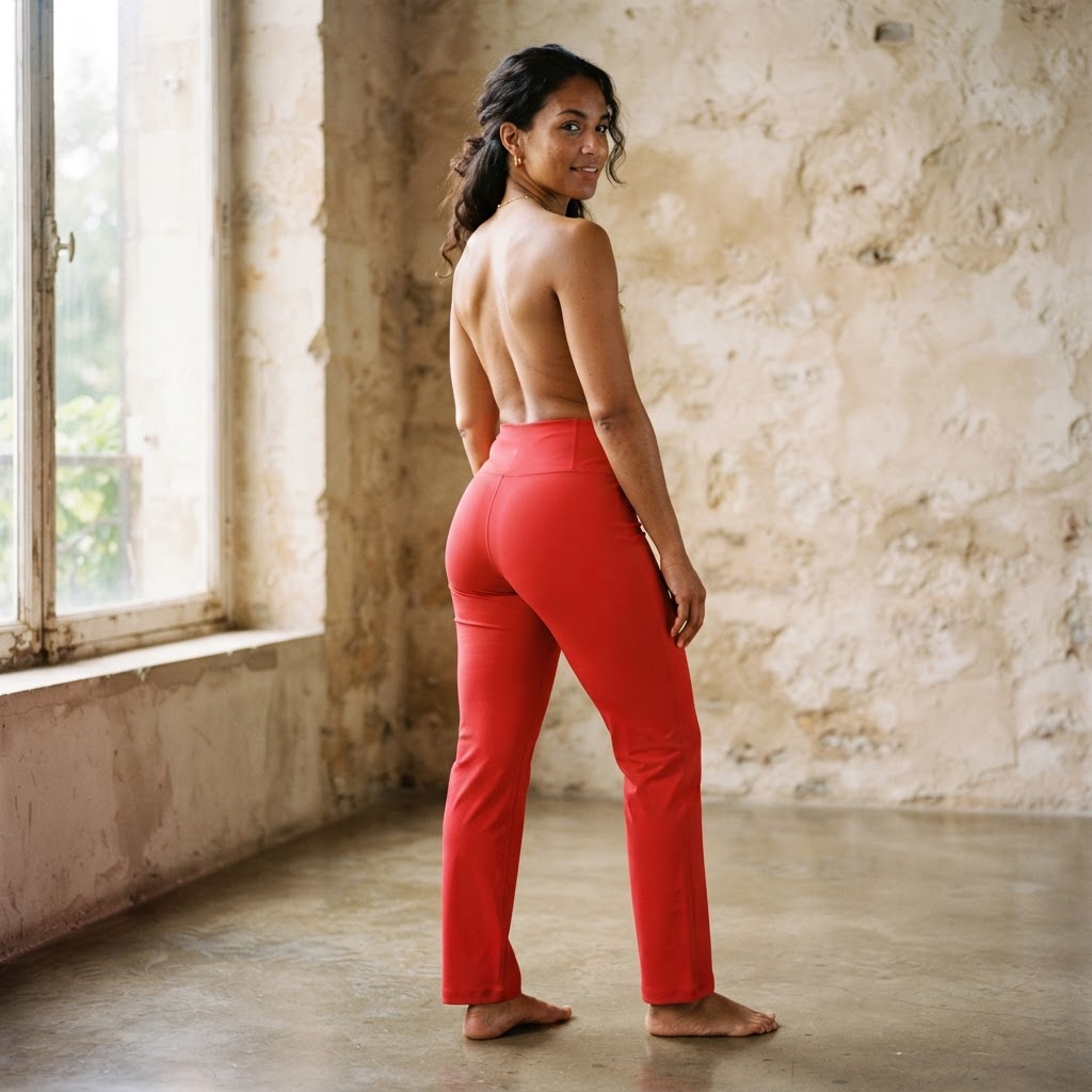 Flow Pants in Vivid Red