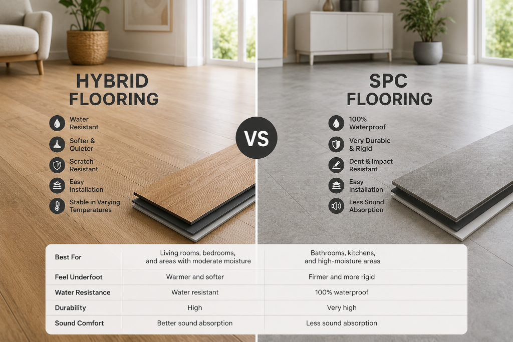Hybrid Flooring vs SPC Flooring: Which Is Right for Your Home?
