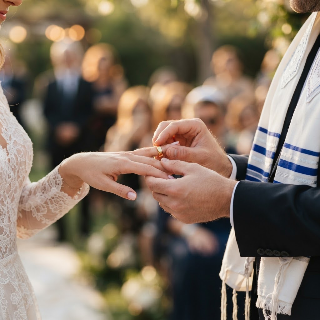 Celestial Gold Ketubah for Leah & Noah