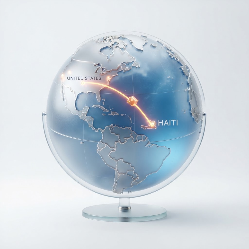 Route de livraison de la diaspora vers Haïti