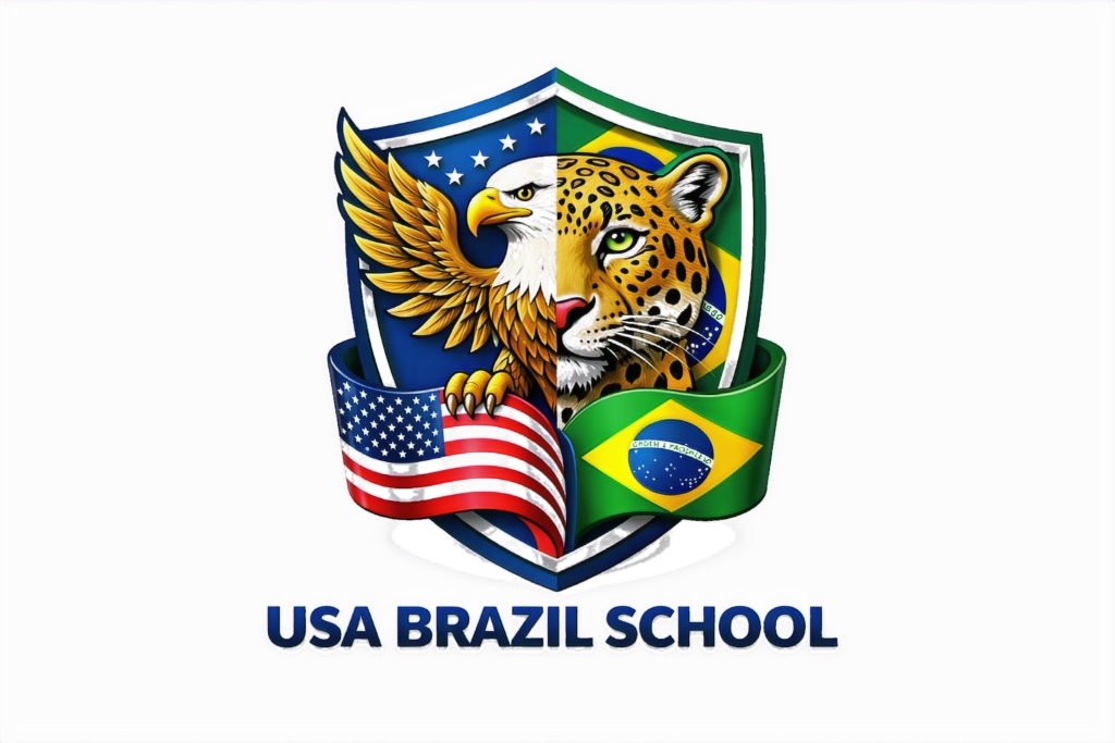 USA Brazil School Logo