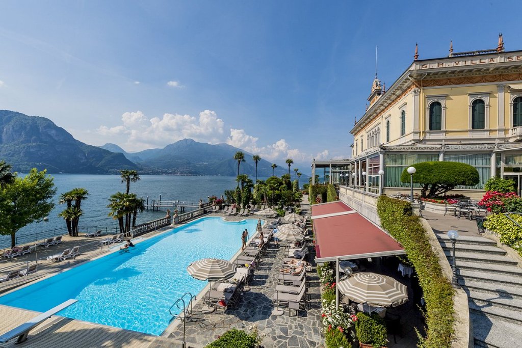 The hotel's pool and terrace