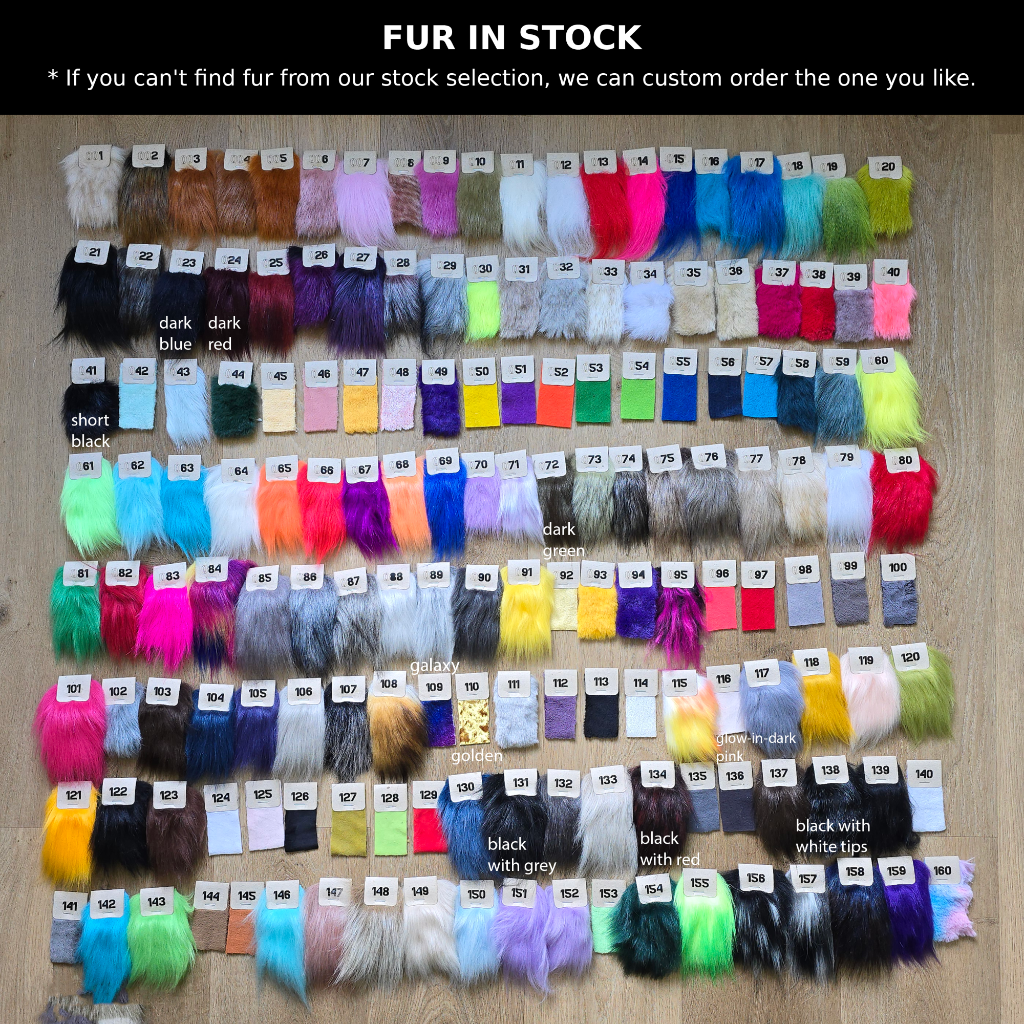 Available Fur Colors & Types