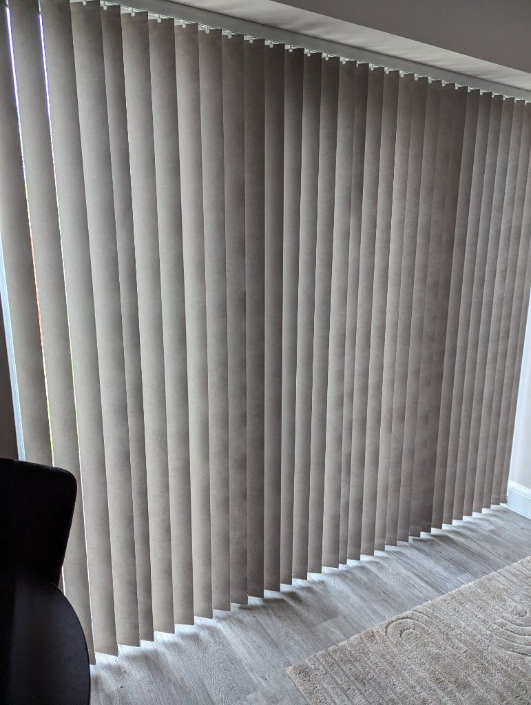 Vertical Blinds — Living Room