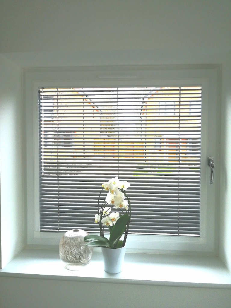 Anthracite Venetian Blinds — UPVC Window
