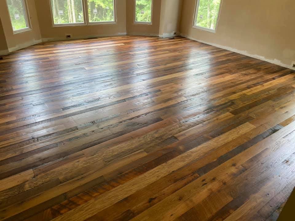 Wide-Plank Reclaimed Hardwood