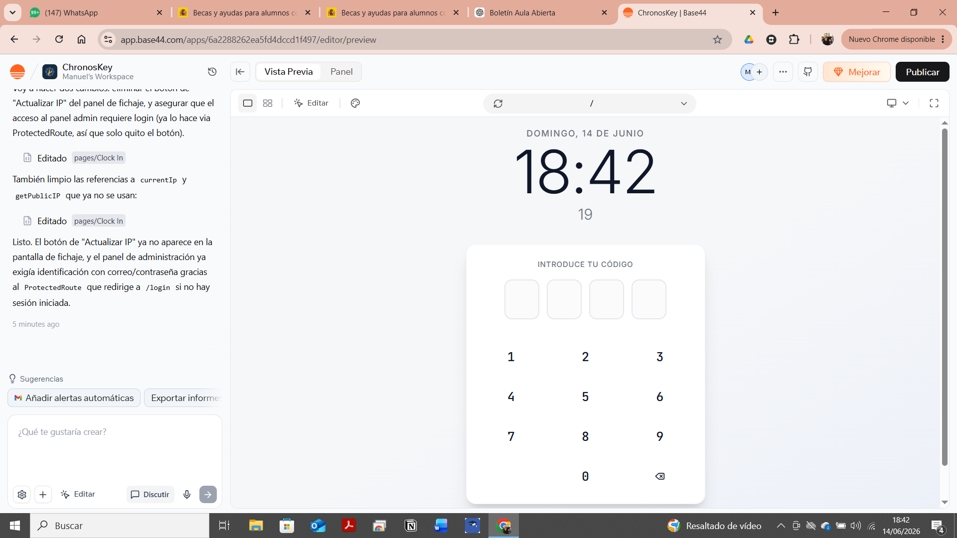 ChronosKey template preview