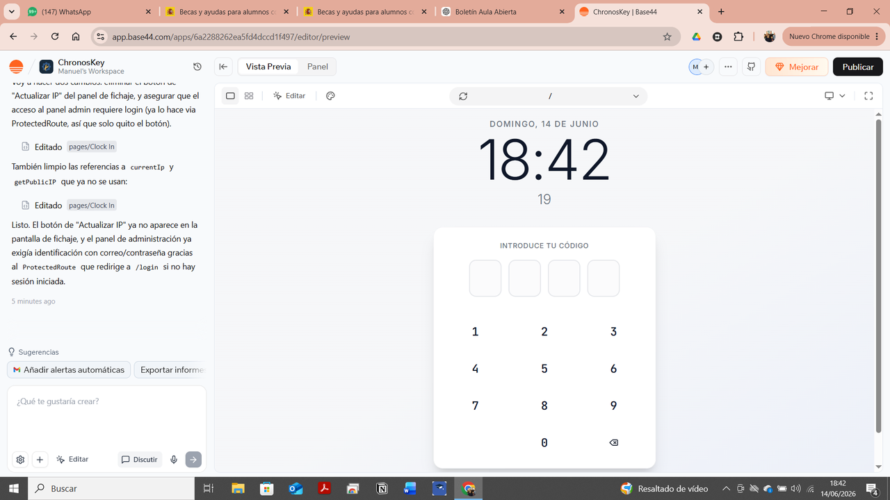 ChronosKey template preview