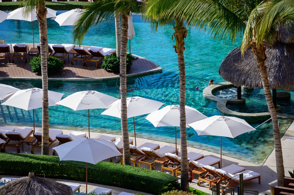 Resort Pool Aerial